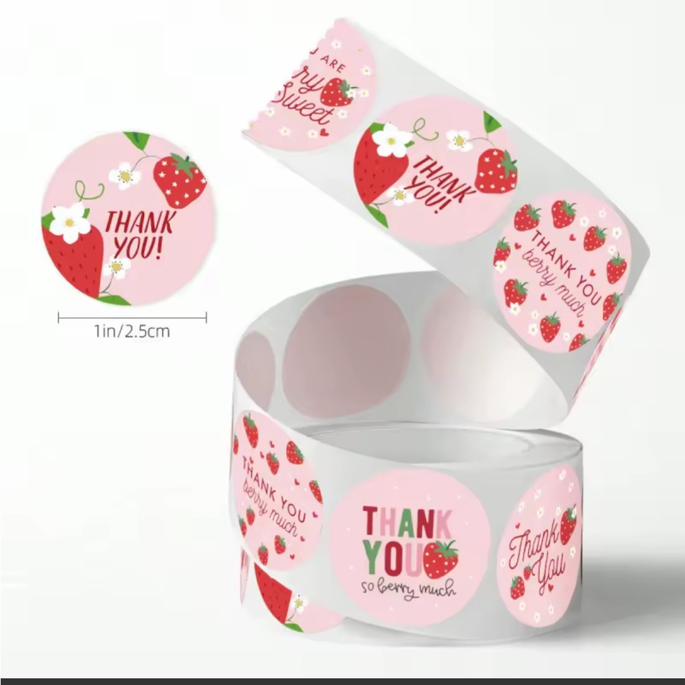 🍓🍓🍓 THANK•YOU STICKERS